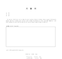 시말서 (2) 시말서 (2)